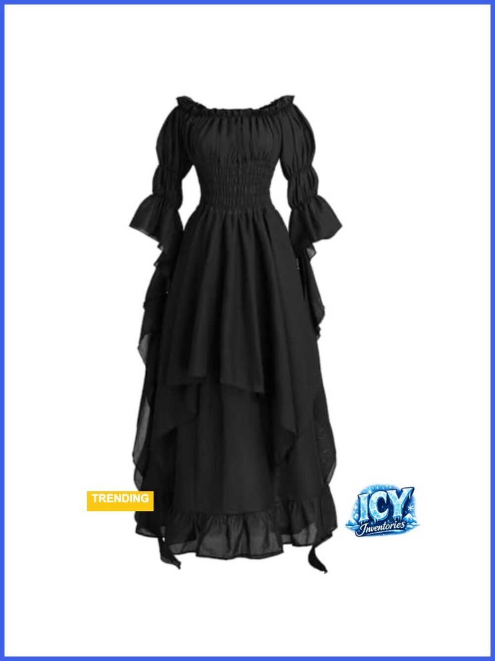 Victorian Renaissance Dress for Women Soft Cotton Plus Size Witch Costume